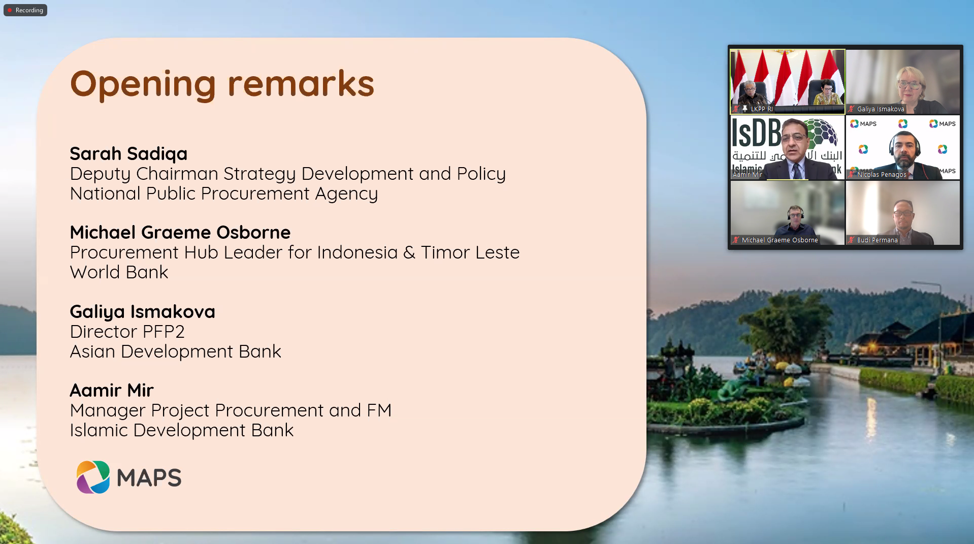 http://lkpp.go.id/Webinar MAPS World Bank Plh Kepala LKPP Paparkan Sistem dan Inovasi Pengadaan di Indonesia